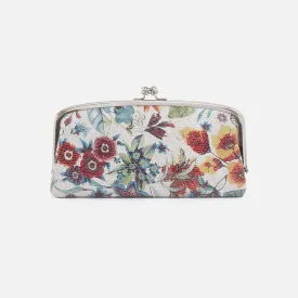 Cora Large Frame Wallet in Printed Leather - Botanic Print