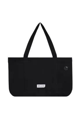 100% Recycled Big Tote Bag Black