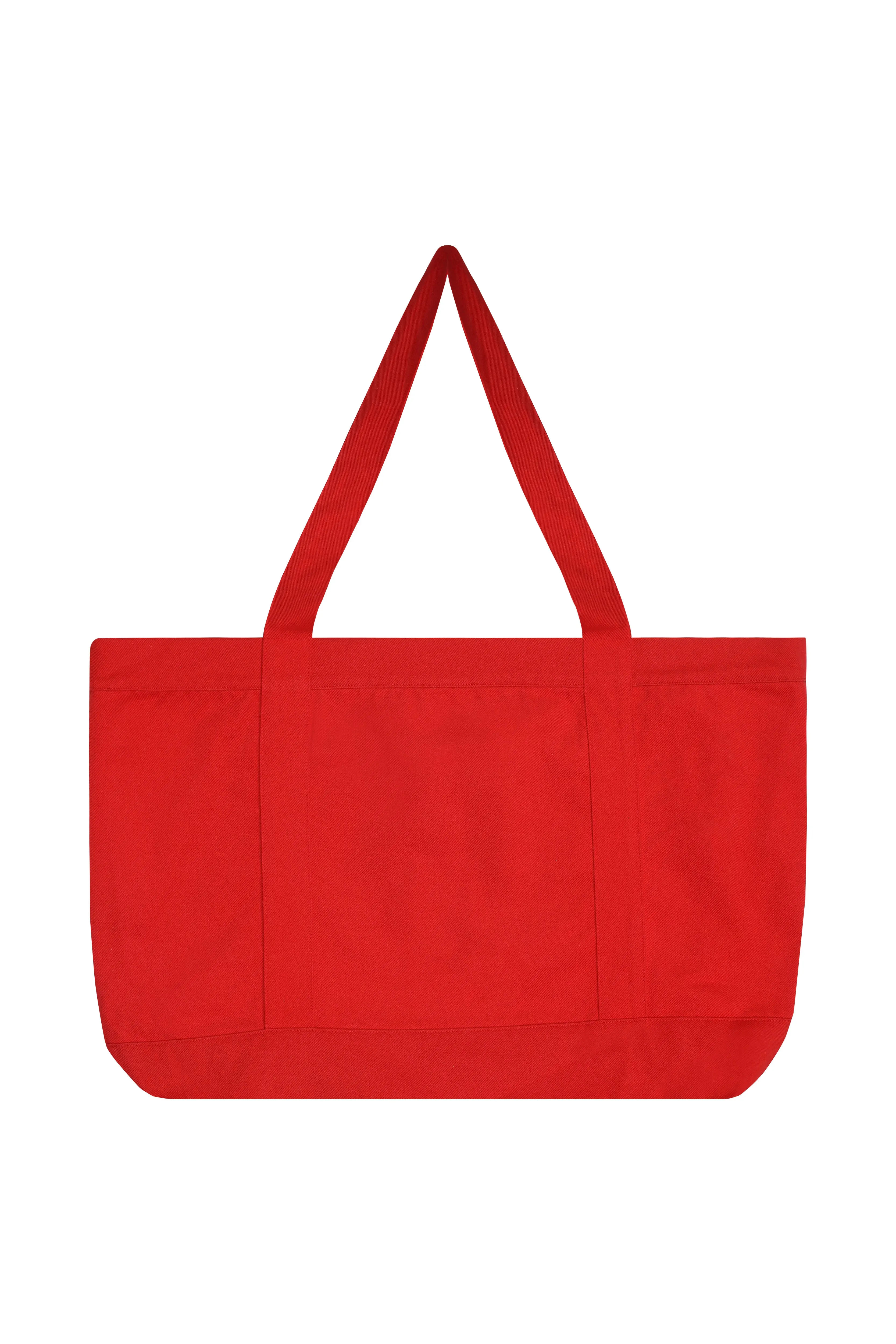 100% Recycled Big Tote Bag Red