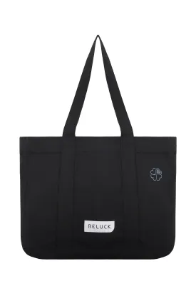 100% Recycled Daily Tote Bag Black