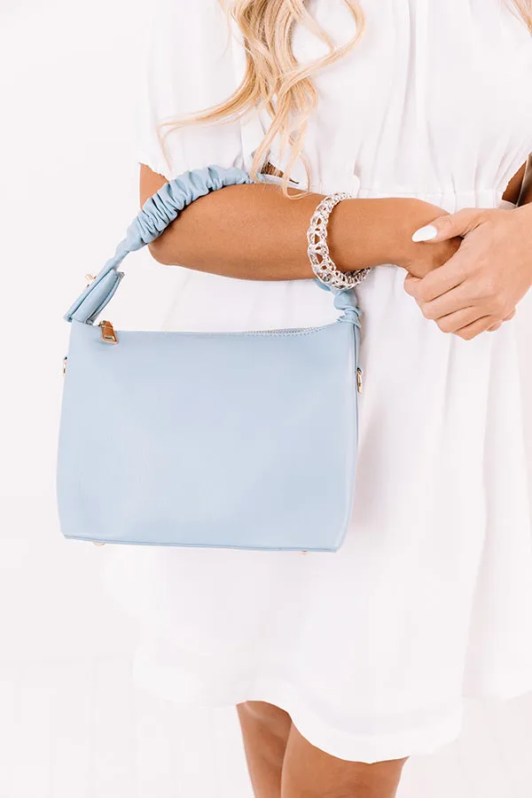 All Time Favorite Faux Leather Tote In Airy Blue