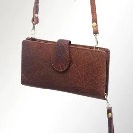 American Darling Brown Leather Mutli-use Crossbody