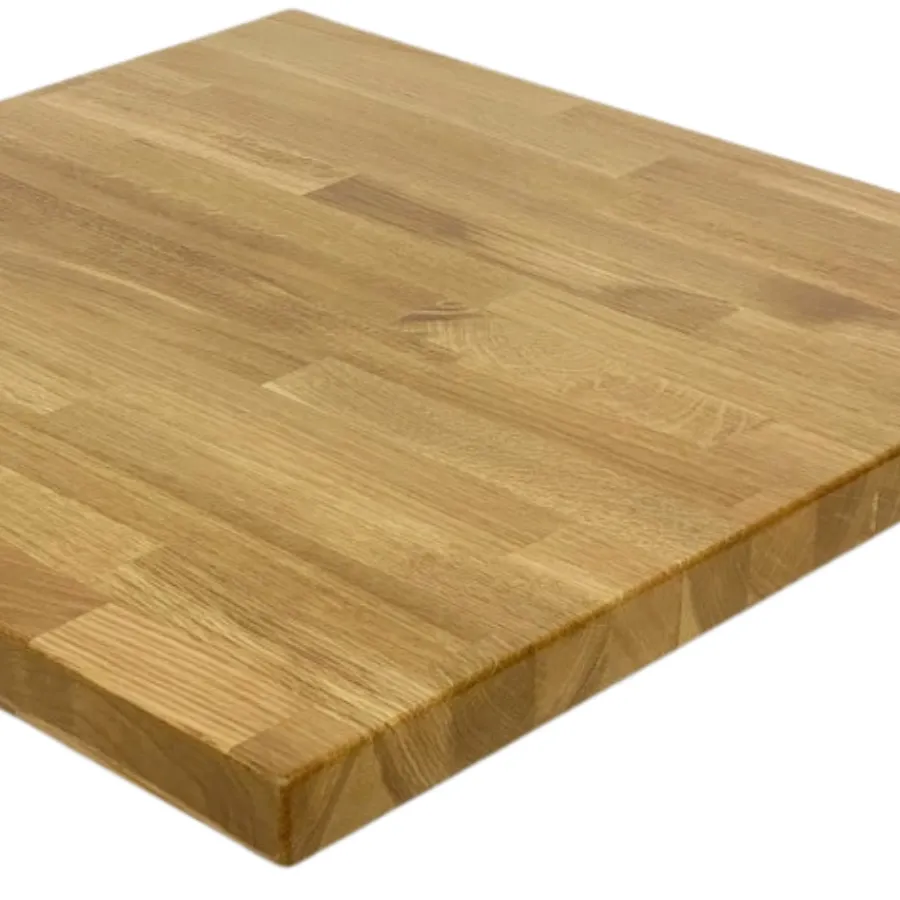 American White Oak Natural Finish Butcher Block Table Tops