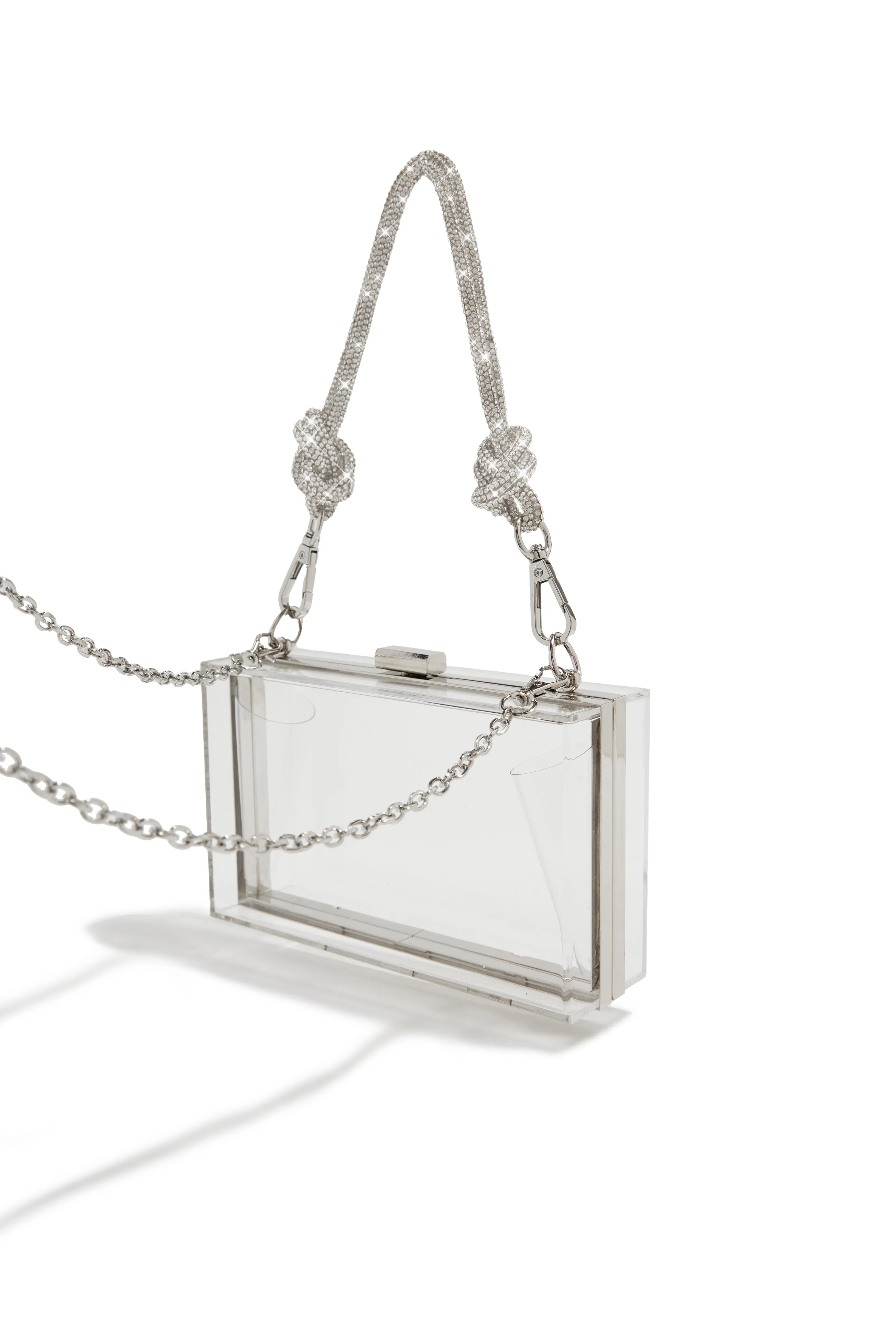 Anessia Clear Acrylic Bag - Silver