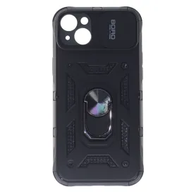 Apple iPhone 14 Plus Case, Ring Armor Case with Lens Cover, Color Black