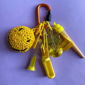 Bag charm keyring mellow yellow