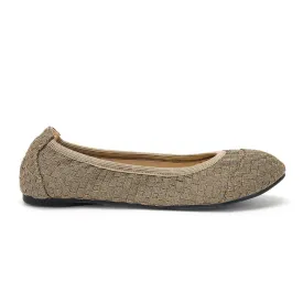 Barbican - Champagne Woven Ballet Flats (EU36 & 37 only)