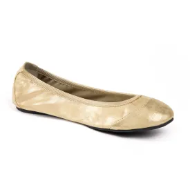 Barbican - Gold Fold Up Ballet Flats (EU36 & EU37)