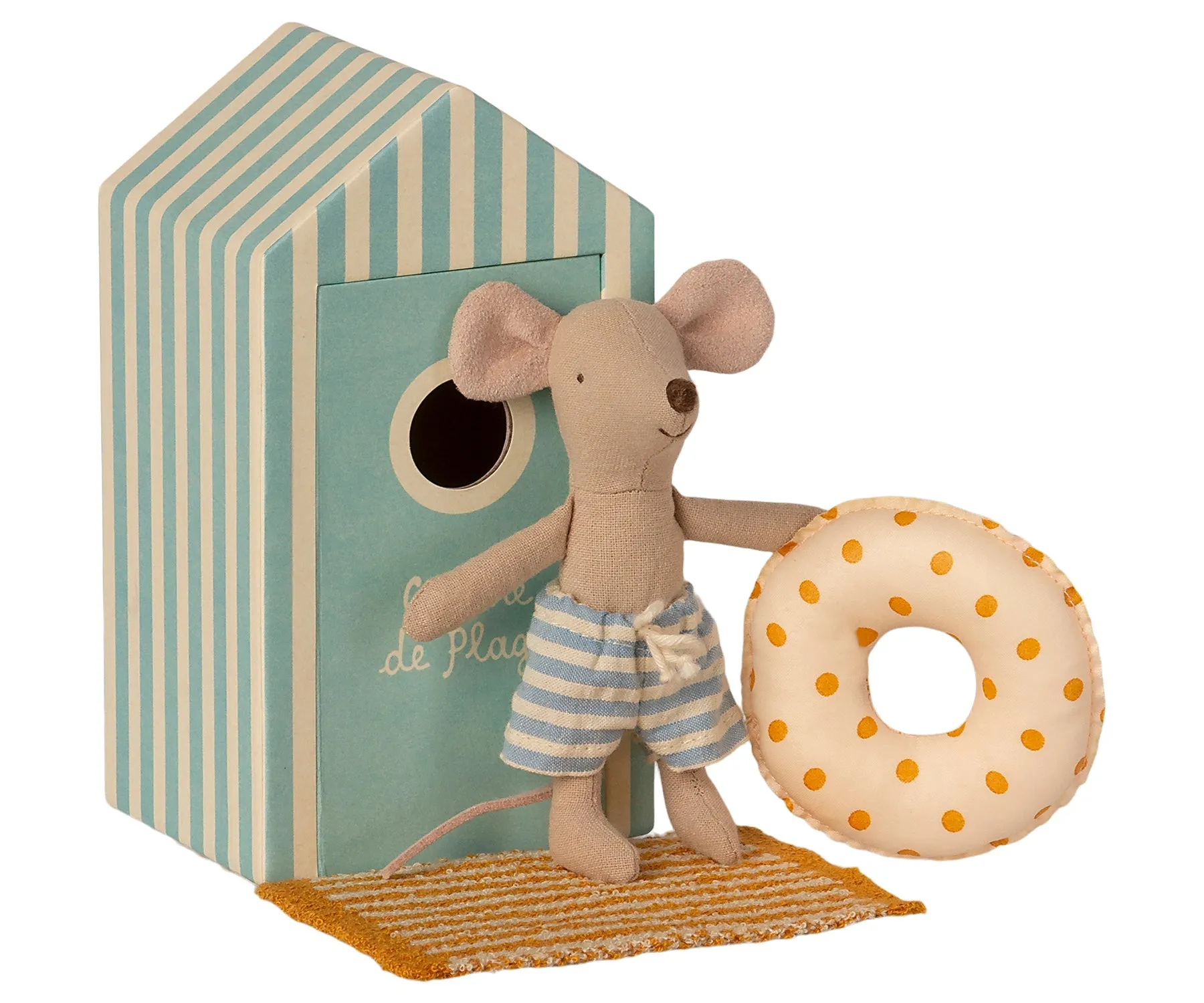 Beach mice, Little Brother in Cabin de Plage | Beach Collection by Maileg