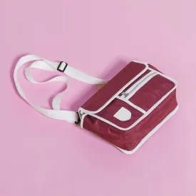 Bike Handlebar Bag satchel classic maroon