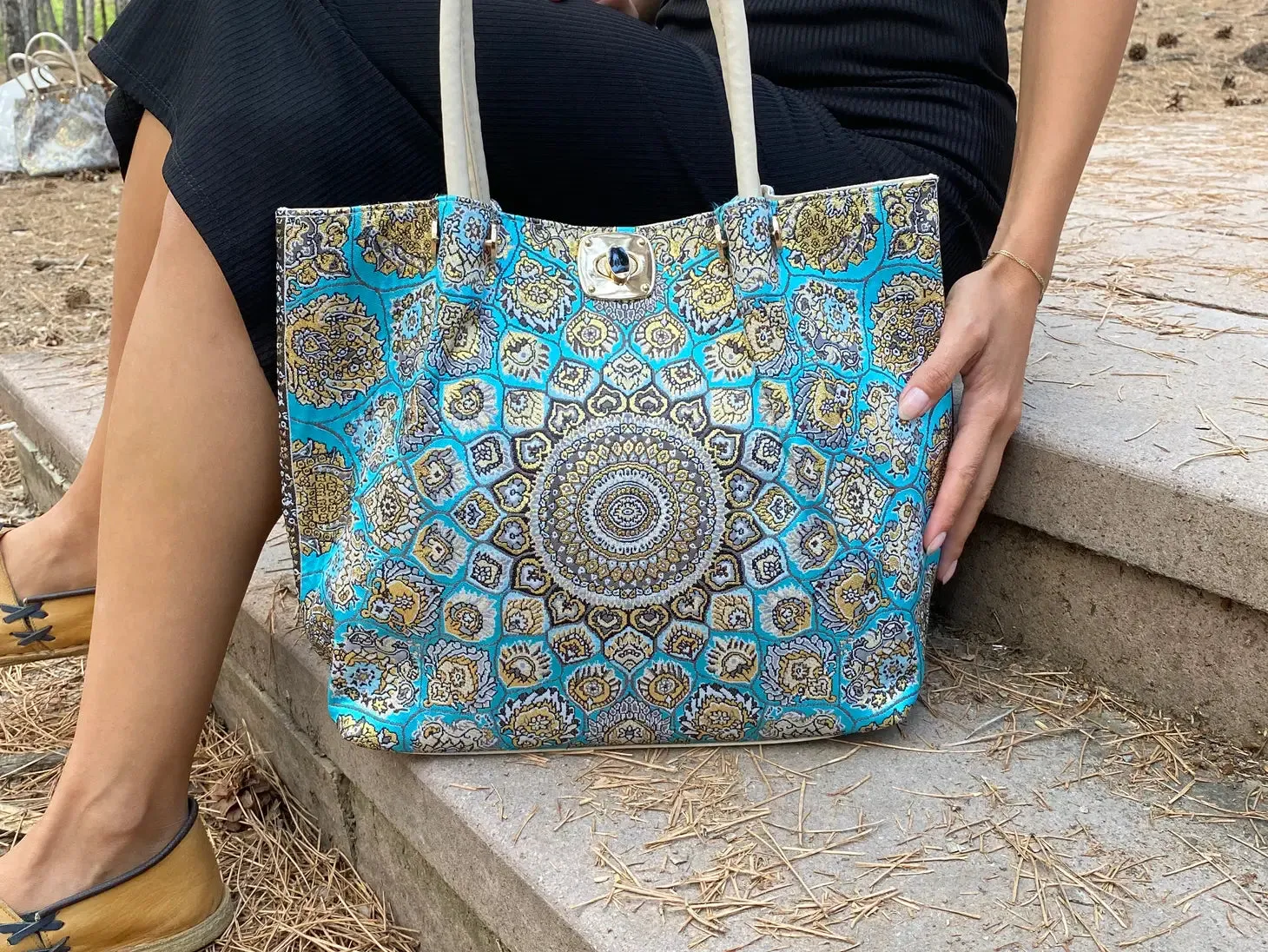 Blue Boho Bag w