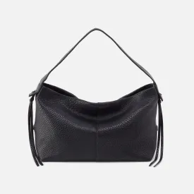 Bonita Hobo in Bubble Pebbled Leather - Black