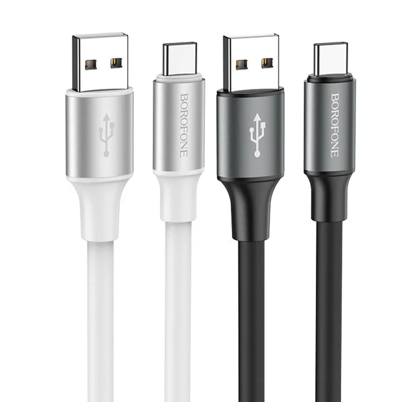 Borofone TYPE C-Charging Data Cable BX82 - Black / White