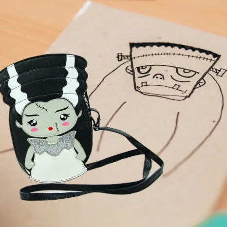 Bride of Frankenstein Crossbody Purse - Handbag