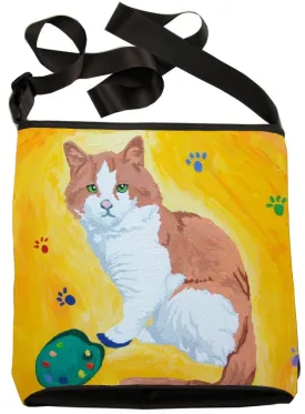 Cat Kitten Cross Body Bag - Paw in the Paint