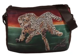 Cheetah Signature Messenger Bag - Twilight Run