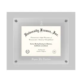 Clear SigEp Membership Certificate Frame