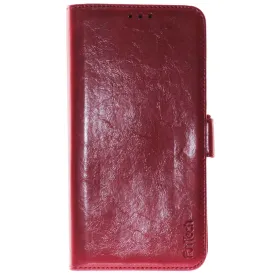 Huawei Mate 20 Pro, Leather Wallet Case, Color Red,