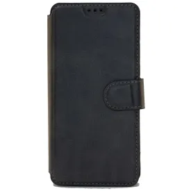 Huawei P40, Leather Wallet Case, Color Black,