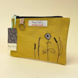 Make up / large purse - wild grasses