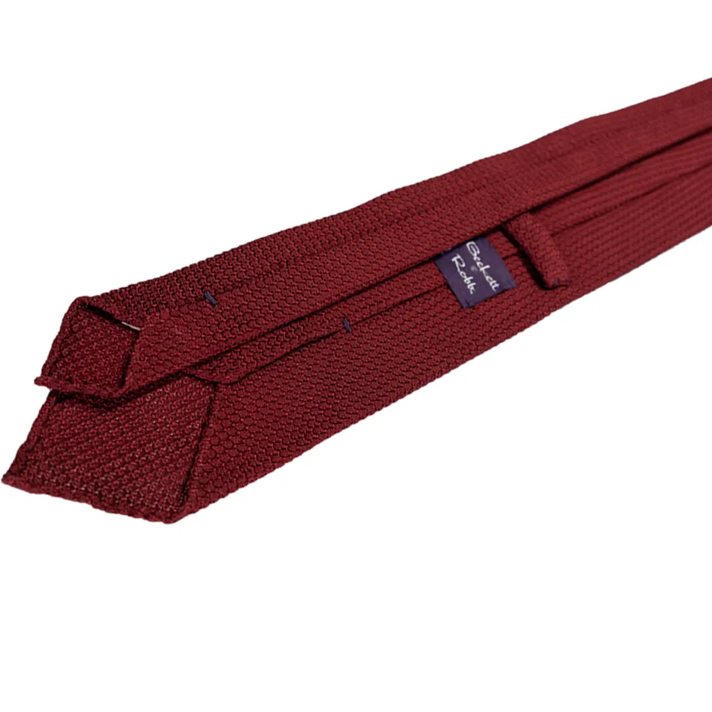 Maroon Grenadine Tie (Garza grossa)