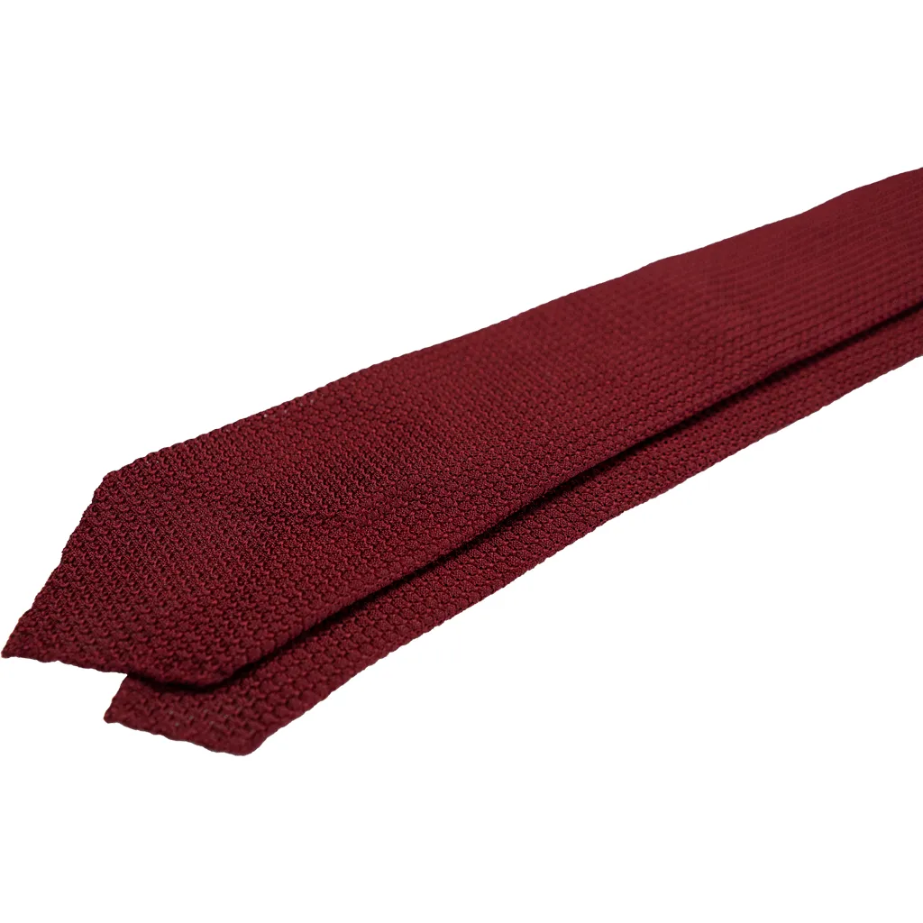 Maroon Grenadine Tie (Garza grossa)