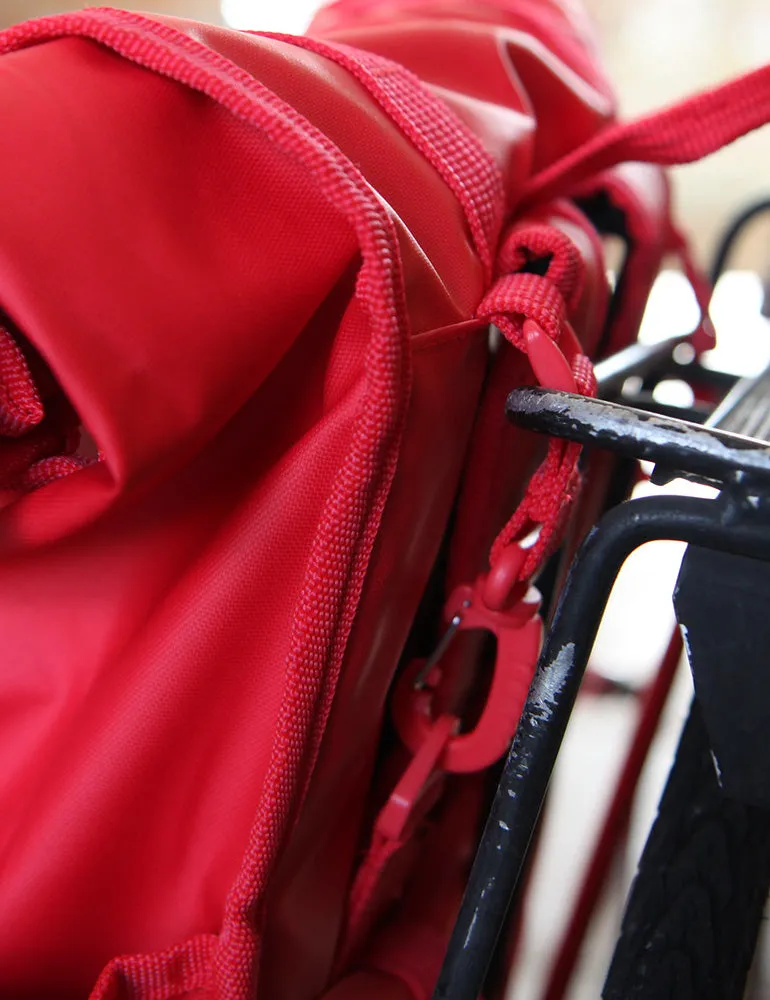 Monochrome Rolltop Backpack Pannier Red 2.0