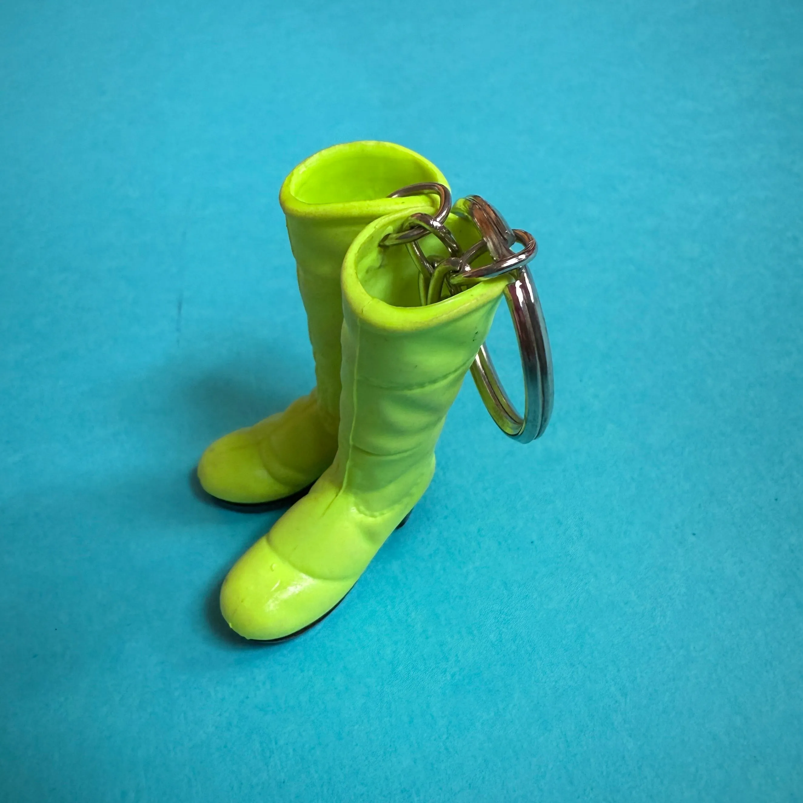 Neon 80s vintage high boots charm