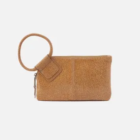 Sable Wristlet In Printed Leather - Cedar Crackle Print