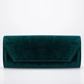 Scarlett - Green Velvet Clutch