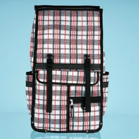 Tartan eco rolltop backpack & Pannier checkered plaid laundry bag