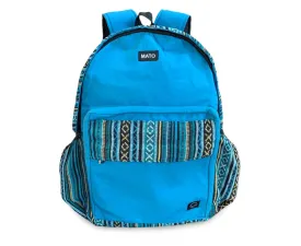 Teal Canvas Backpack